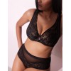 Бюстгальтер большого размера Alles FROZEN M Plus Bralette black, Цвет: черный, Размеры: 100B, изображение 4
