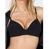 Гладкий бюстгальтер без косточек Amelie MILLA 2018 черный new, Цвет: черный, Размеры: 65B