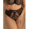 Трусы высокие Kris Line PANTHER briefs high waist, Цвет: черный+бежевый, Размеры: M