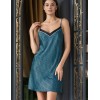 Короткая атласная сорочка Mia-Amore GENUA 7400, Цвет: голубой, Размеры: 2XL