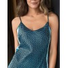 Короткая сорочка из атласа Mia-Amore GENUA 7401, Цвет: голубой, Размеры: S, изображение 5
