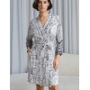 Халат трикотажный Mia-Amore LUCIA 1913, Цвет: молочный+узор, Размеры: L/XL