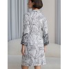 Халат трикотажный Mia-Amore LUCIA 1913, Цвет: молочный+узор, Размеры: L/XL, изображение 2