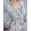 Халат трикотажный Mia-Amore LUCIA 1913, Цвет: молочный+узор, Размеры: L/XL, изображение 4