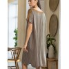 Туника из тканой вискозы с шёлком Mia-Amore DONNA 5104, Цвет: коричневый, Размеры: 4XL/5XL, изображение 4