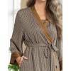 Запашной халат с узором Mia-Amore DONNA 5133, Цвет: коричневый, Размеры: 2XL/3XL, изображение 5