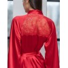 Атласный халат-кимоно Mia-Amore MARY 7433 красный, Цвет: красный, Размеры: XS, изображение 4