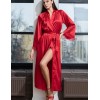 Длинный атласный халат Mia-Amore MARY 7439 красный, Цвет: красный, Размеры: S/M