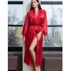 Длинный атласный халат Mia-Amore MARY 7439 красный, Цвет: красный, Размеры: S/M, изображение 3