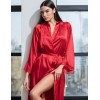 Длинный атласный халат Mia-Amore MARY 7439 красный, Цвет: красный, Размеры: S/M, изображение 5
