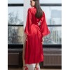 Длинный атласный халат Mia-Amore MARY 7439 красный, Цвет: красный, Размеры: S/M, изображение 2