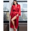 Длинный атласный халат Mia-Amore MARY 7439 красный, Цвет: красный, Размеры: S/M, изображение 4