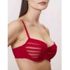 Бюстгальтер балконет мягкий Milavitsa 127640 рубин/нюд, Цвет: рубин/нюд, Размеры: 80D, изображение 3