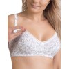 Хлопковый бюстгальтер для кормления Valmira 1122/C белый с серым, Цвет: белый с серым, Размеры: 85C