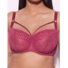 Кружевной бюстгальтер балконет Alles BEVERLY M фуксия, Цвет: фуксия, Размеры: 65G