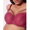 Кружевной бюстгальтер балконет Alles BEVERLY M фуксия, Цвет: фуксия, Размеры: 65G, изображение 5