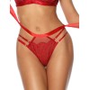 Трусики с атласными лентами Kinga GOLDIE ROUGE 1084/2-B, Цвет: бордо, Размеры: S