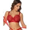 Мягкий кружевной бюстгальтер Kinga GOLDIE ROUGE 1084-SC, Цвет: бордо, Размеры: 75C, изображение 3