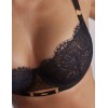 Кружевной бюстгальтер Kinga MOONSTONE 1116-SC темно-синий с черным, Цвет: темно-синий+черный, Размеры: 65H, изображение 3