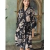 Халат из тканой вискозы Mia-Amore RENE 5113, Цвет: цветы на черном, Размеры: L/XL, изображение 4
