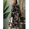 Халат из тканой вискозы Mia-Amore RENE 5113, Цвет: цветы на черном, Размеры: L/XL, изображение 2