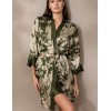 Шелковый халат с принтом Mia-Amore VITTORIA 5153 темный хаки, Цвет: темный хаки, Размеры: 2XL/3XL, изображение 4