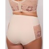 Трусы высокие Valmira 2916/M бежевый с розовым рубином, Цвет: бежевый с розовым рубином, Размеры: 3XL, изображение 2