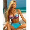 Голубой купальник с пуш-ап Verano BARBARA multicolor-azure, Цвет: голубой, Размеры: L