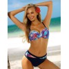 Синий купальник с пуш-ап Verano BARBARA multicolor-navyblue, Цвет: темно-синий, Размеры: L