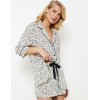 Пижама женская с шортами Aruelle BETHANY, Цвет: молочный/черный, Размеры: S, изображение 3