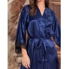 Халат шёлковый длинный Mia-Amore ISABELLA 3189 синий с черным, Цвет: синий с черным, Размеры: S/M, изображение 3