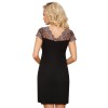 Сорочка с кружевными вставками Donna EMMA nightdress, Цвет: черный, Размеры: S, изображение 2