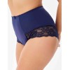 Трусы женские высокие Elli 711 LACE темно-синий, Цвет: темно-синий, Размеры: 3XL, изображение 3