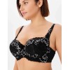 Кружевной бюстгальтер с поролоном Elli 3030 черно-серебро, Цвет: черно-серебро, Размеры: 75H, изображение 3