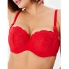 Бюстгальтер балконет Elli 7055 красный, Цвет: красный, Размеры: 75F