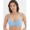 Бюстгальтер балконет Elli 7055 голубой, Цвет: голубой, Размеры: 75F, изображение 3
