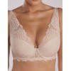 Кружевной бюстгальтер с пуш-ап Kinga LUNA 1103-PU светло-бежевый, Цвет: светло-бежевый, Размеры: 80D