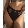 Завышенные трусики стринги Kris Line BROWNIE stringi high waist, Цвет: шоколадный, Размеры: L
