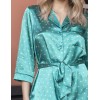 Атласный халат-рубашка Mia-Mella CLEVER 8947 ментол, Цвет: ментол, Размеры: S, изображение 5