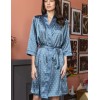 Атласный халат кимоно Mia-Mella CLEVER 8943 дельфин, Цвет: дельфин, Размеры: S/M, изображение 3