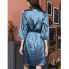 Атласный халат кимоно Mia-Mella CLEVER 8943 дельфин, Цвет: дельфин, Размеры: S/M, изображение 2
