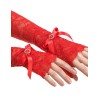 Митенки длинные кружевные Gracija-Rim GLOVES 99800 алый, Цвет: алый, Размеры: S/M, изображение 2