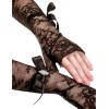 Митенки длинные кружевные Gracija-Rim GLOVES 99800 черный, Цвет: черный, Размеры: S/M, изображение 2