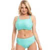 Низ купальника в горошек Akcent 2425 slip, Цвет: аквамарин, Размеры: XL, изображение 3