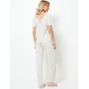 Трикотажная пижама с брюками Aruelle EVELYN, Цвет: светло-бежевый, Размеры: M, изображение 2