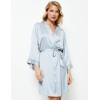 Халат с широкими рукавами Aruelle ISLA, Цвет: голубой, Размеры: S