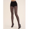 Колготки с узором Gabriella 313 LOVERS nero 60 den, Цвет: чёрный, Размеры: 2, изображение 2