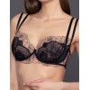Мягкий кружевной бюстгальтер Gracija-Rim EMILY 10471, Цвет: черный/кофе с молоком, Размеры: 70C