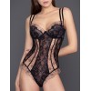 Кружевное боди Gracija-Rim EMILY 10476, Цвет: черный/кофе с молоком, Размеры: 70B