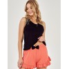 Топ и шорты для сна Taro INES 3102-01, Цвет: черный/абрикос, Размеры: S